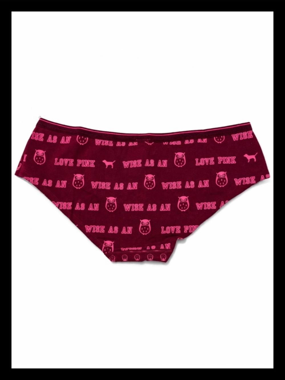 💕ⓅⒾⓃⓀ ⓋⓈ VINTAGE/RARE/HTF “WISE AS AN 🦉” Low Rise Hipster Panties NWT💕